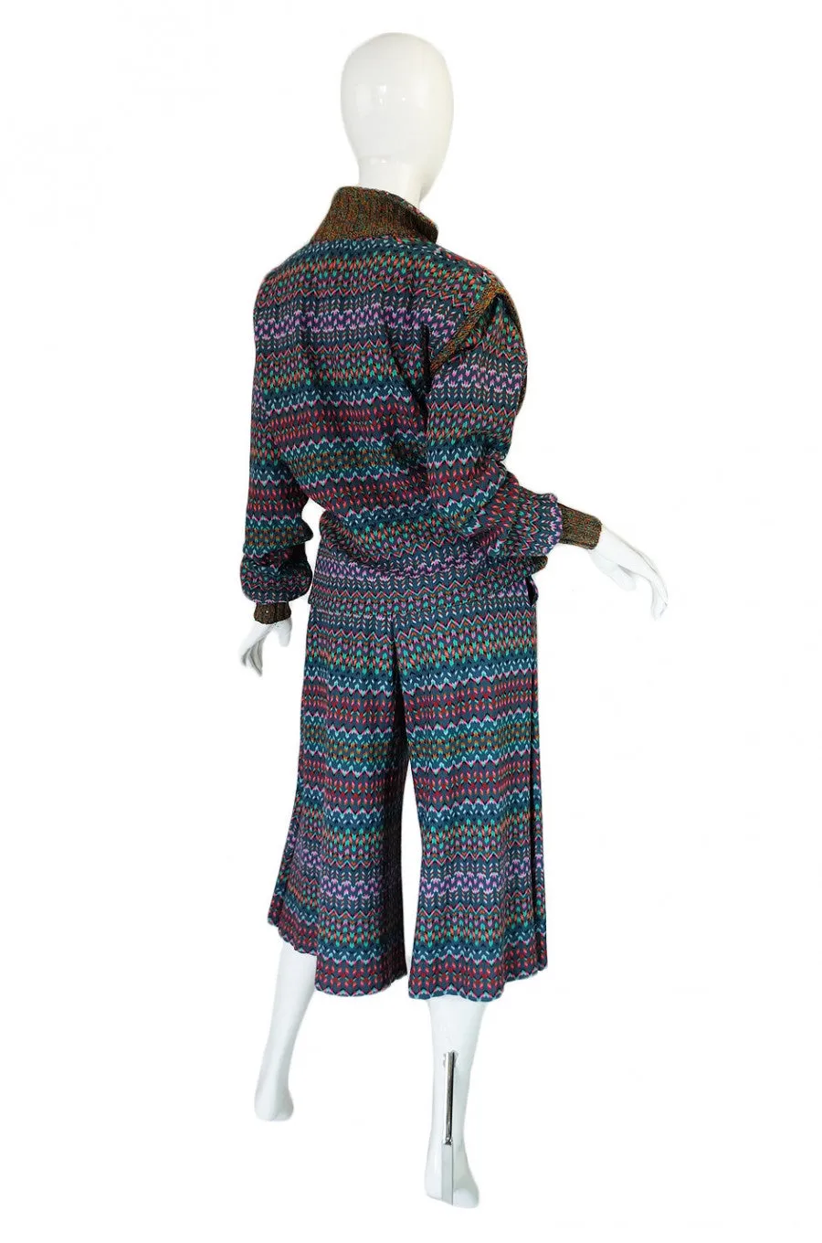 1970s Missoni Knit Jacket & Culotte Set