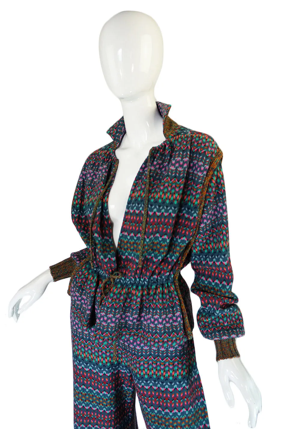 1970s Missoni Knit Jacket & Culotte Set