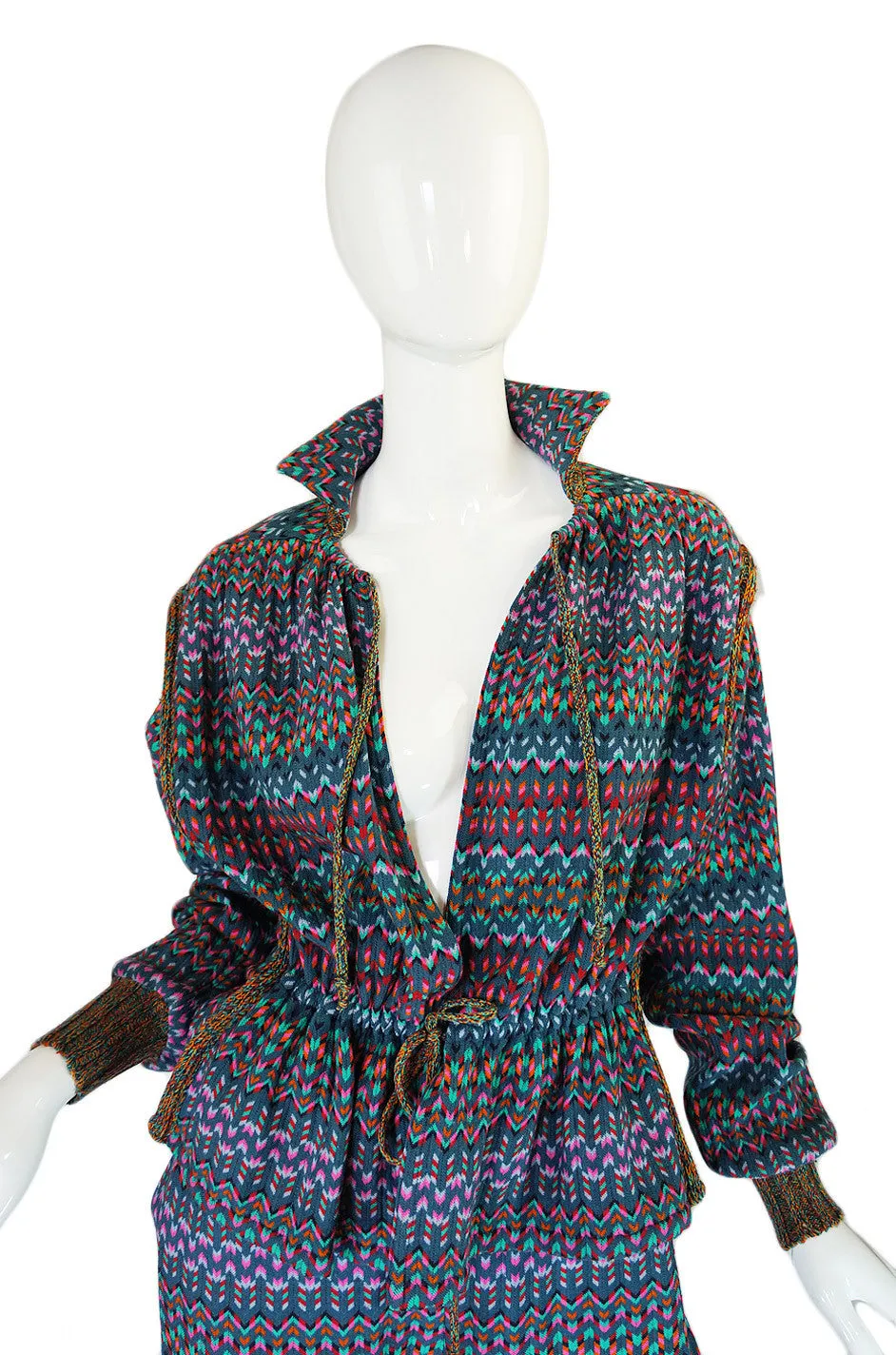 1970s Missoni Knit Jacket & Culotte Set