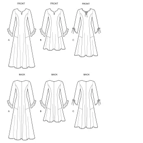 6635 New Look Sewing Pattern N6635 Misses' Princess Seamed Dresses