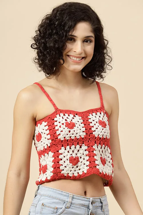 Ajoobaa "Hearts" Pure Cotton Summer Top