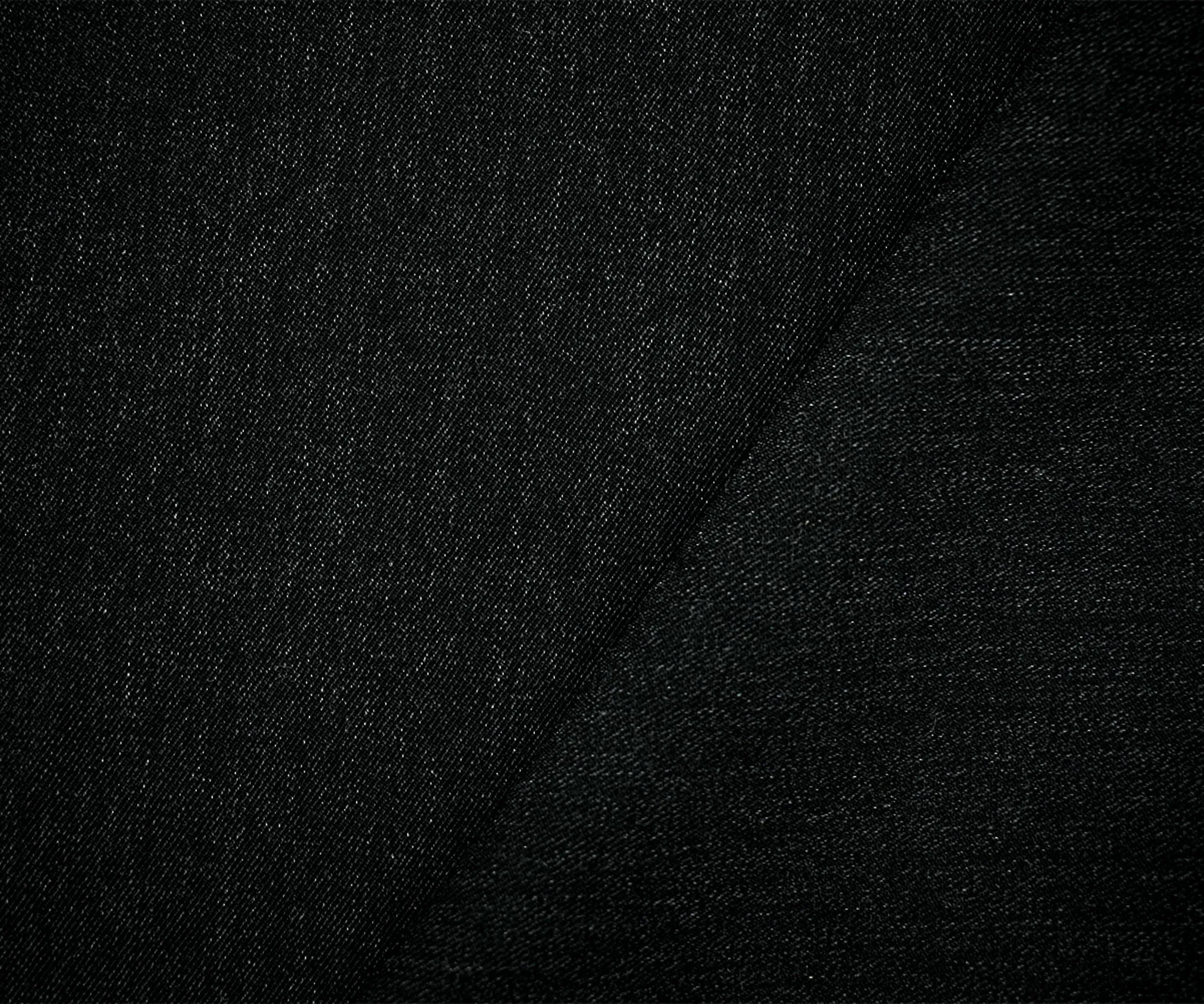 Black-Gray Wool Blend Texture Twill Woven Jacketing Fabric