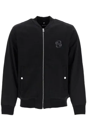 BLACK ZIP BOMBER SWEATSHIRT C-SALIERI 23