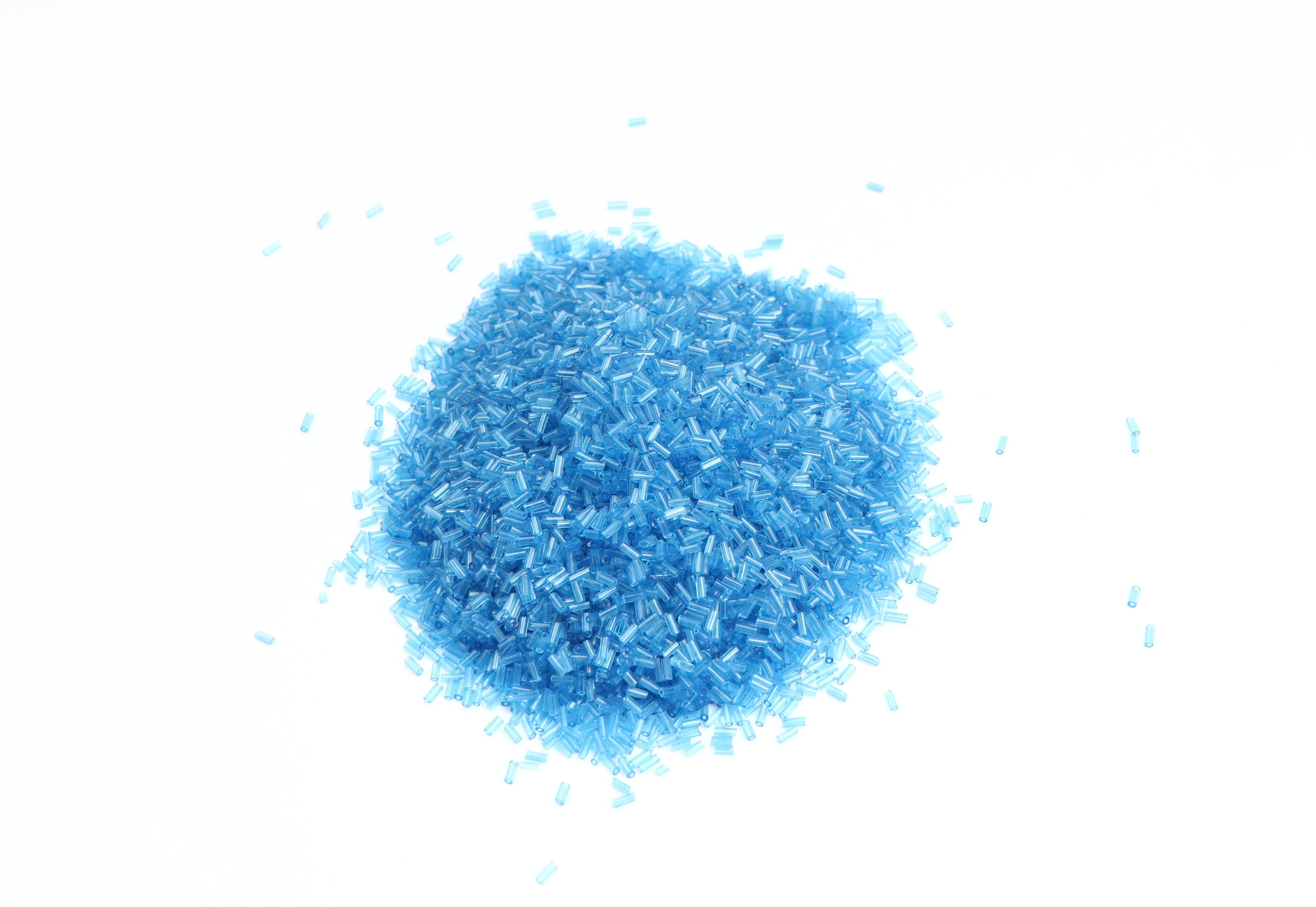 Blue Tube Shape Fancy Seed Glass Beads