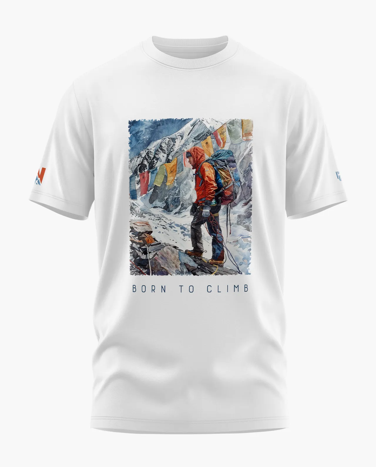 BORN TO CLIMB Signature LuxeSoft Cotton T-Shirt