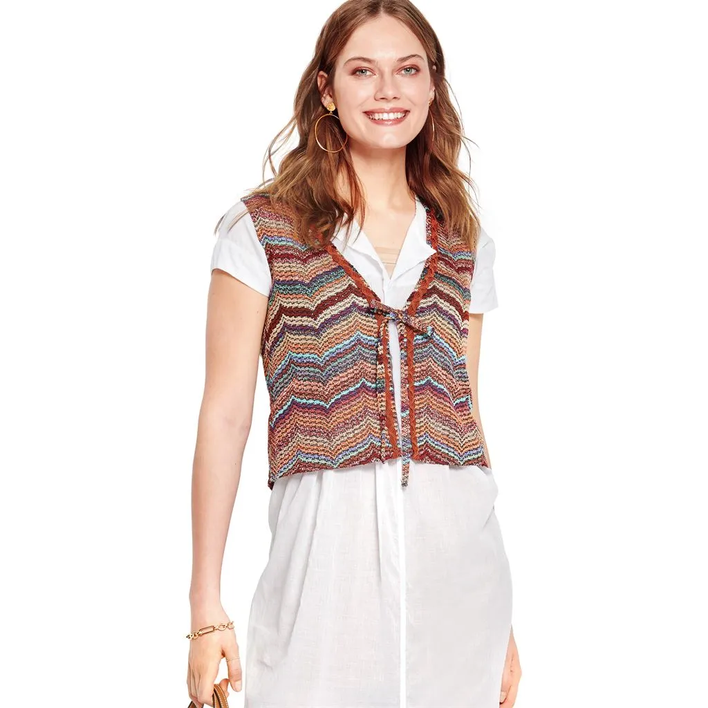 Burda Style Pattern 6120 Misses' Jacket and Vest B6120