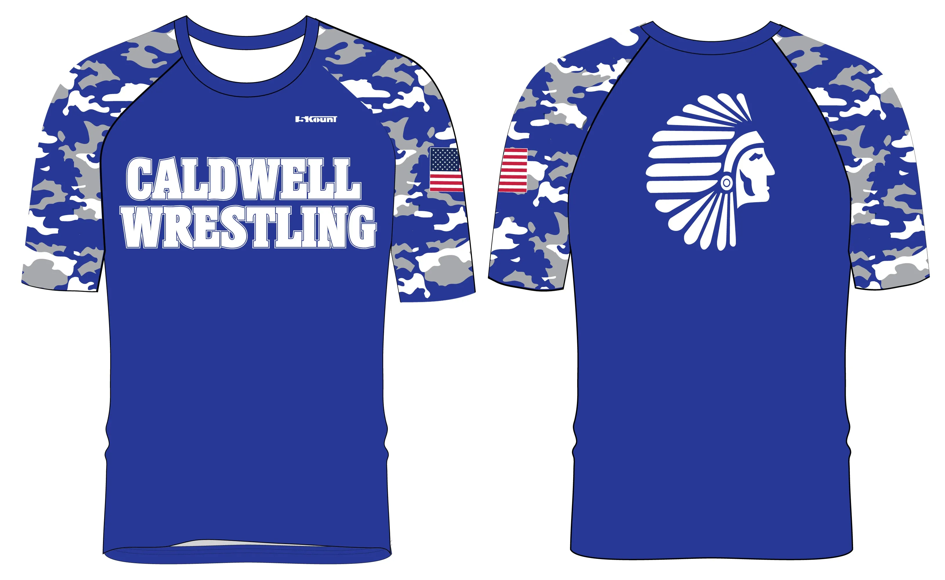 Caldwell Wrestling Sublimated Fight Shirt - Design 2