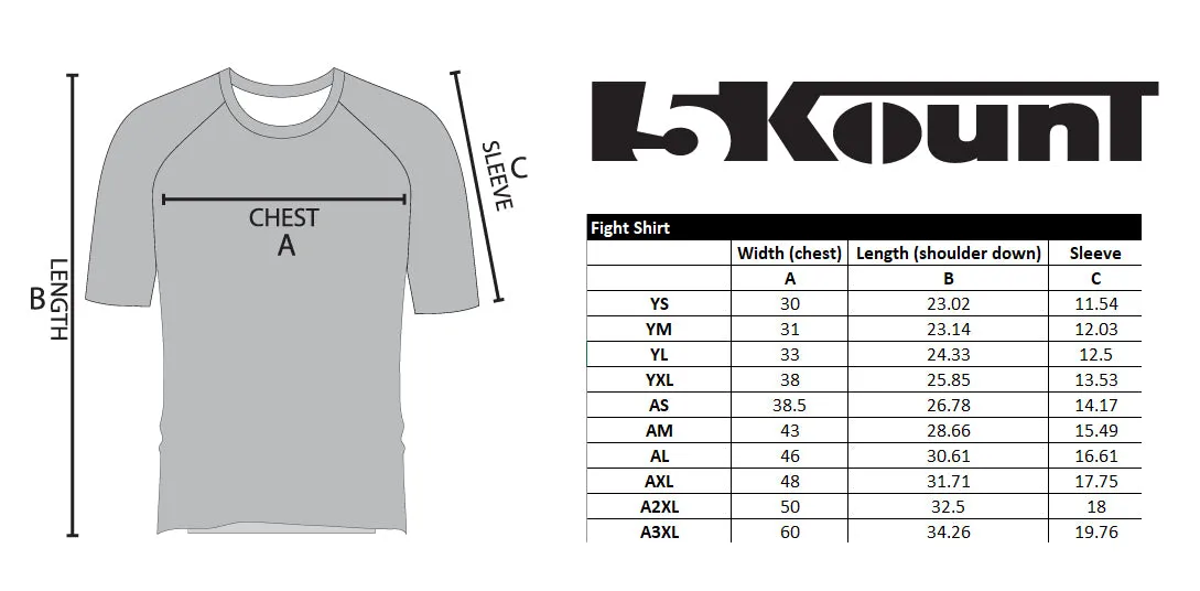 Caldwell Wrestling Sublimated Fight Shirt - Design 2