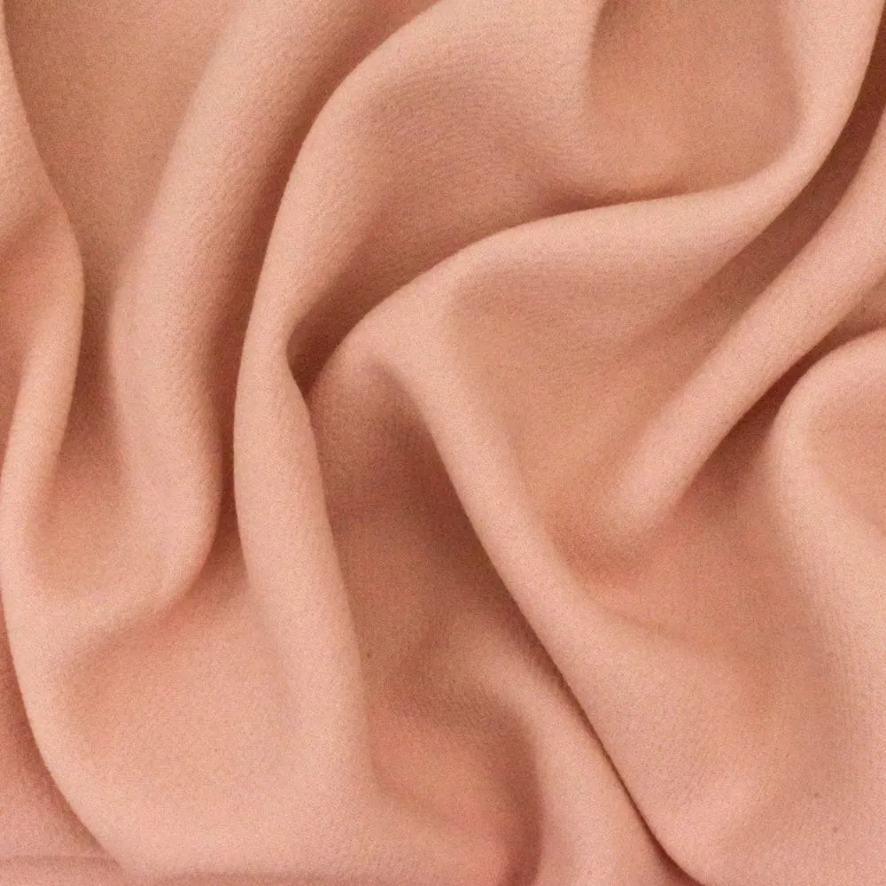 Cloud Peach Texture Polyester Double Weave Crepe Momie Woven Fabric