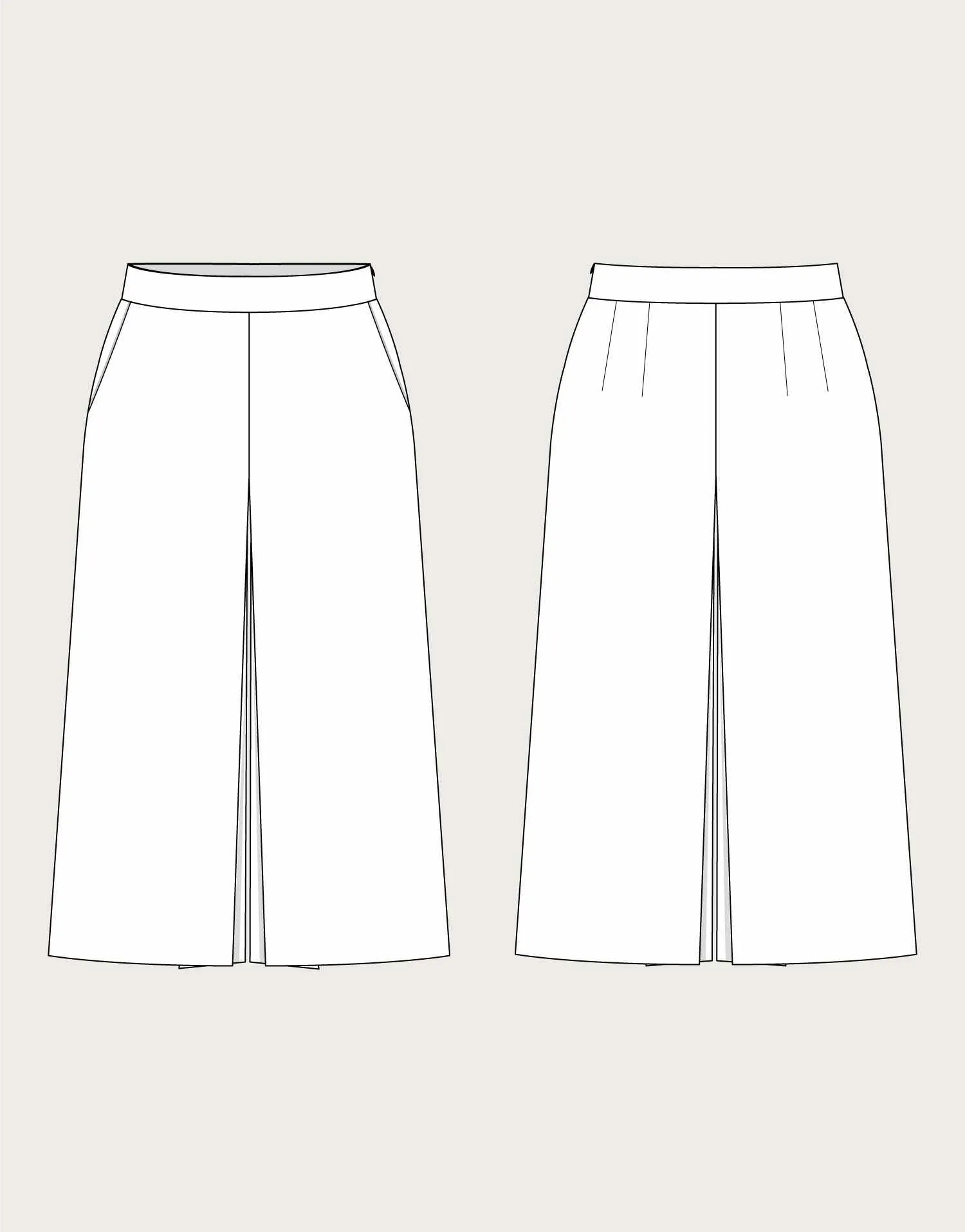 Culottes Sewing Pattern, The Assembly Line