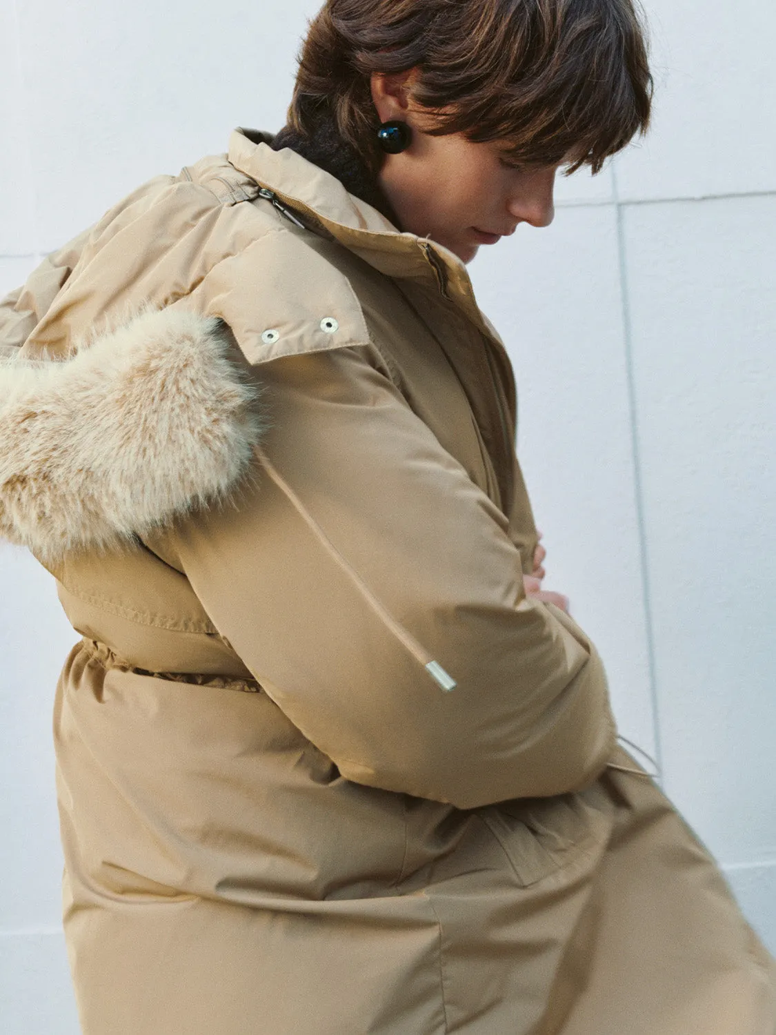 Drawstring Parka Jackets