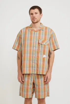 Dry Check Open S/S Shirt Orange