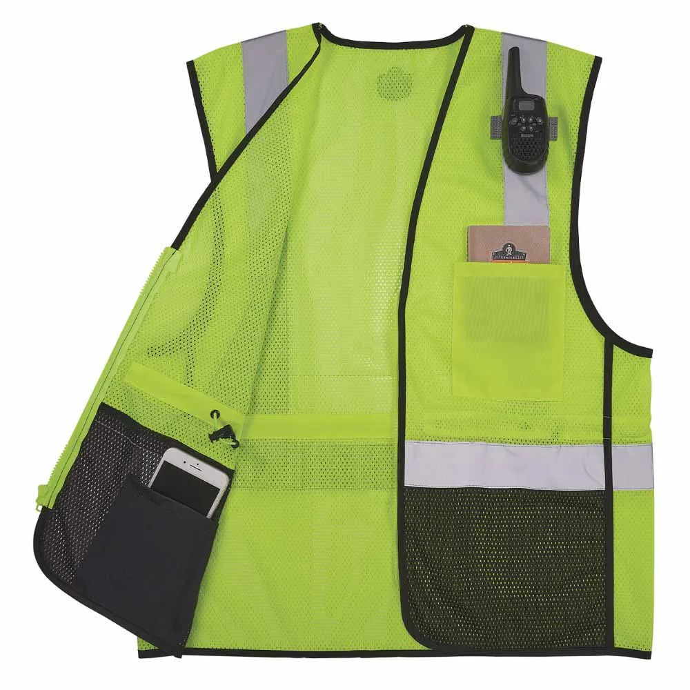 Ergodyne 23013 8210ZBK S/M Lime Hi Vis Safety Vest