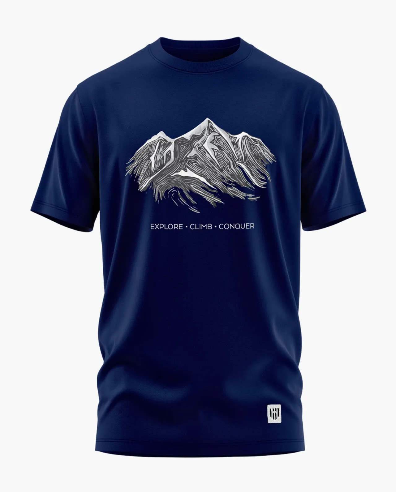 EXPLORE. CLIMB. CONQUER Signature LuxeSoft Cotton T-Shirt