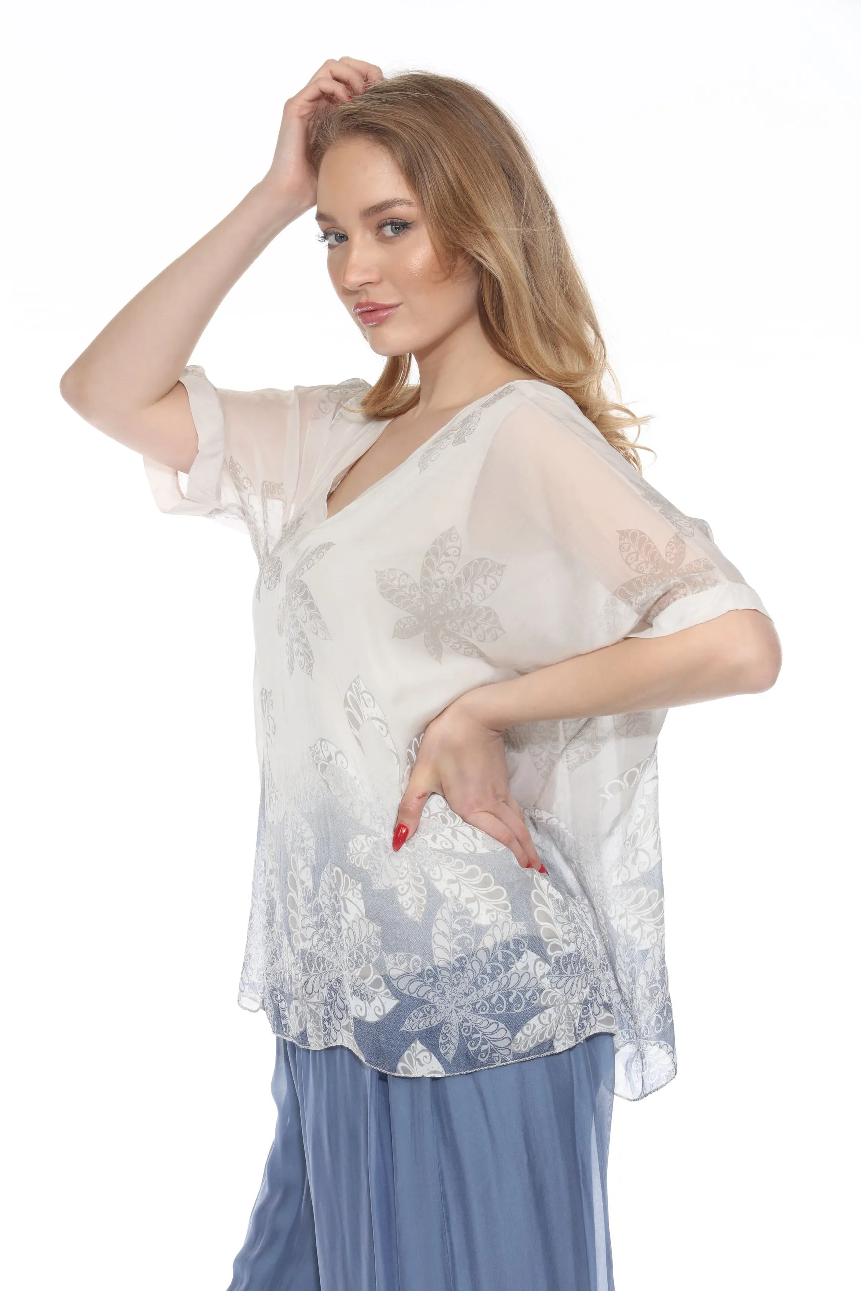 Floral Silk Top