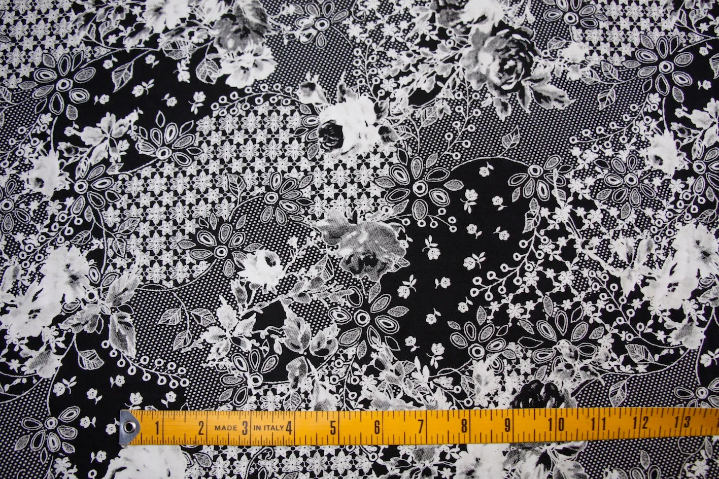 Floral Test Pattern Technical Polyester