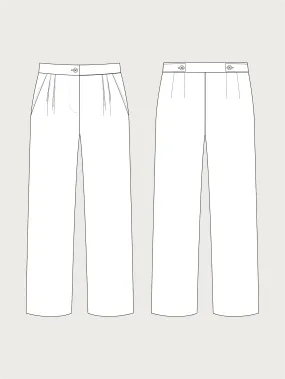 HIGH-WAISTED TROUSERS PATTERN