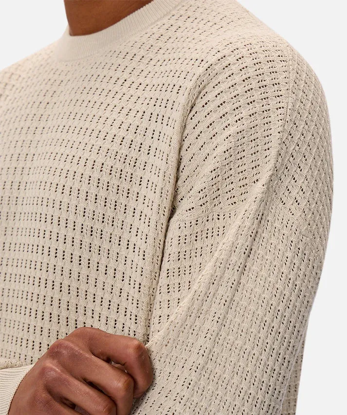 INDUSTRIE - The Nunez L/s Knit - Stone