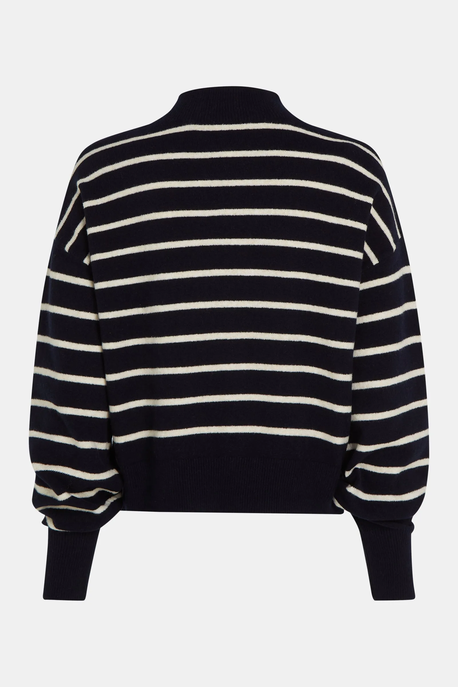 JUMPER STRIPE (W24B300LTD) NAVY - CREAM