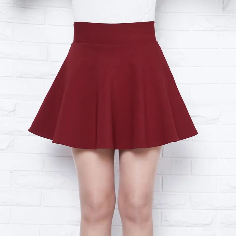 Korean Mid-Length Stretchable Short Women Sun Slim-Look All-Matching High Waist aPants Skorts