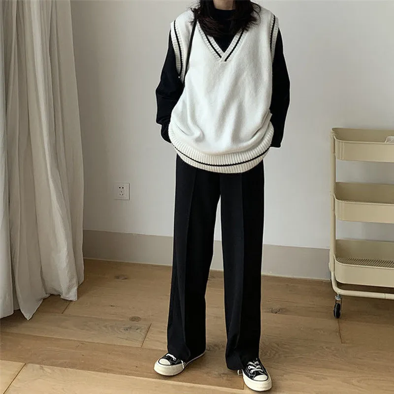 Korean Style Oversized Lightweight Knit Vest