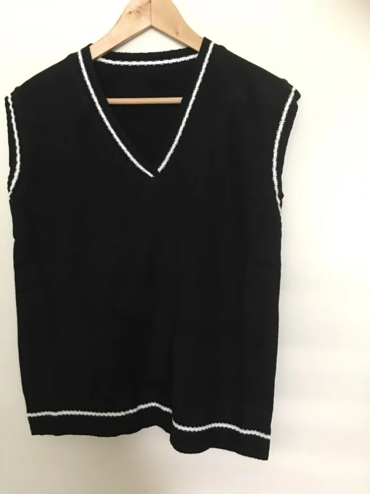 Korean Style Oversized Lightweight Knit Vest