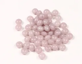 Lavender Purple Oval Fancy Glass Beads - 6x8 mm