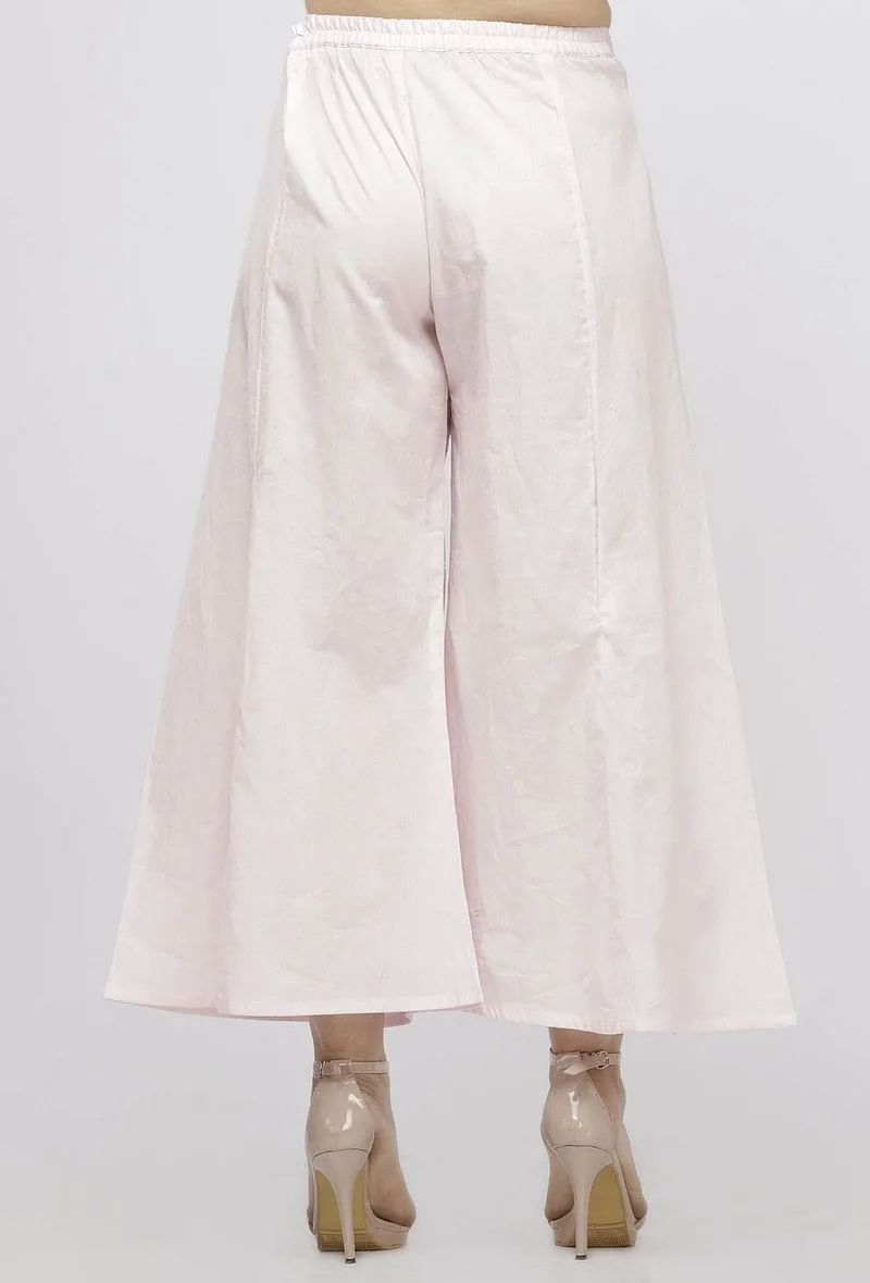 Light Pink Cotton Culottes