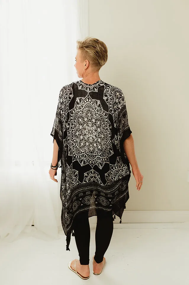 Mandala Tassel Kimono