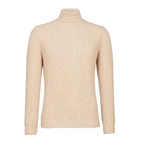 MCKINNON & CO X FERRANTE English Ribbed Turtleneck BEIGE