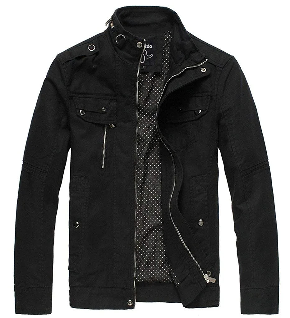 Men's  Collar Lightweight Front Zip Jacket