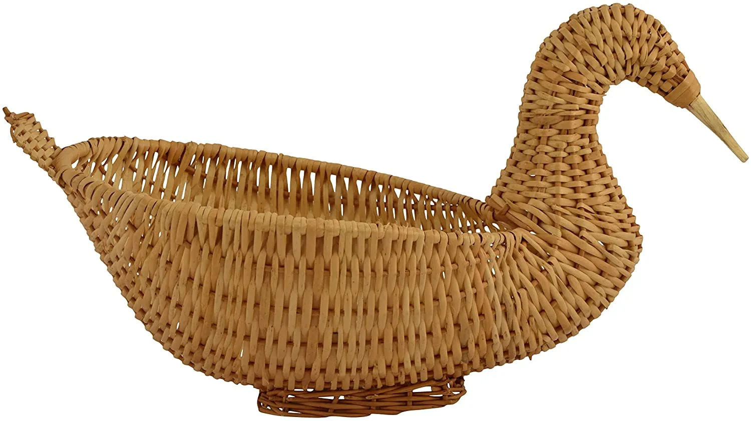 Natural Coloured Eco-Friendly - Multi-Utility Wicker Duck Basket | Bread Basket | Vegetable Basket | Fruit Basket