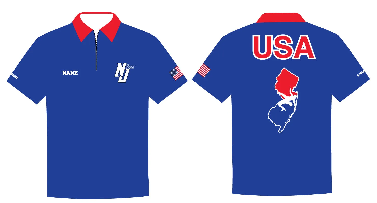 NJ Wrestling Team Sublimated Polo