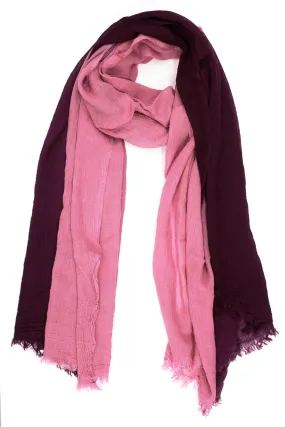 Ombre Lightweight Kimono Vest/Scarf - Purple