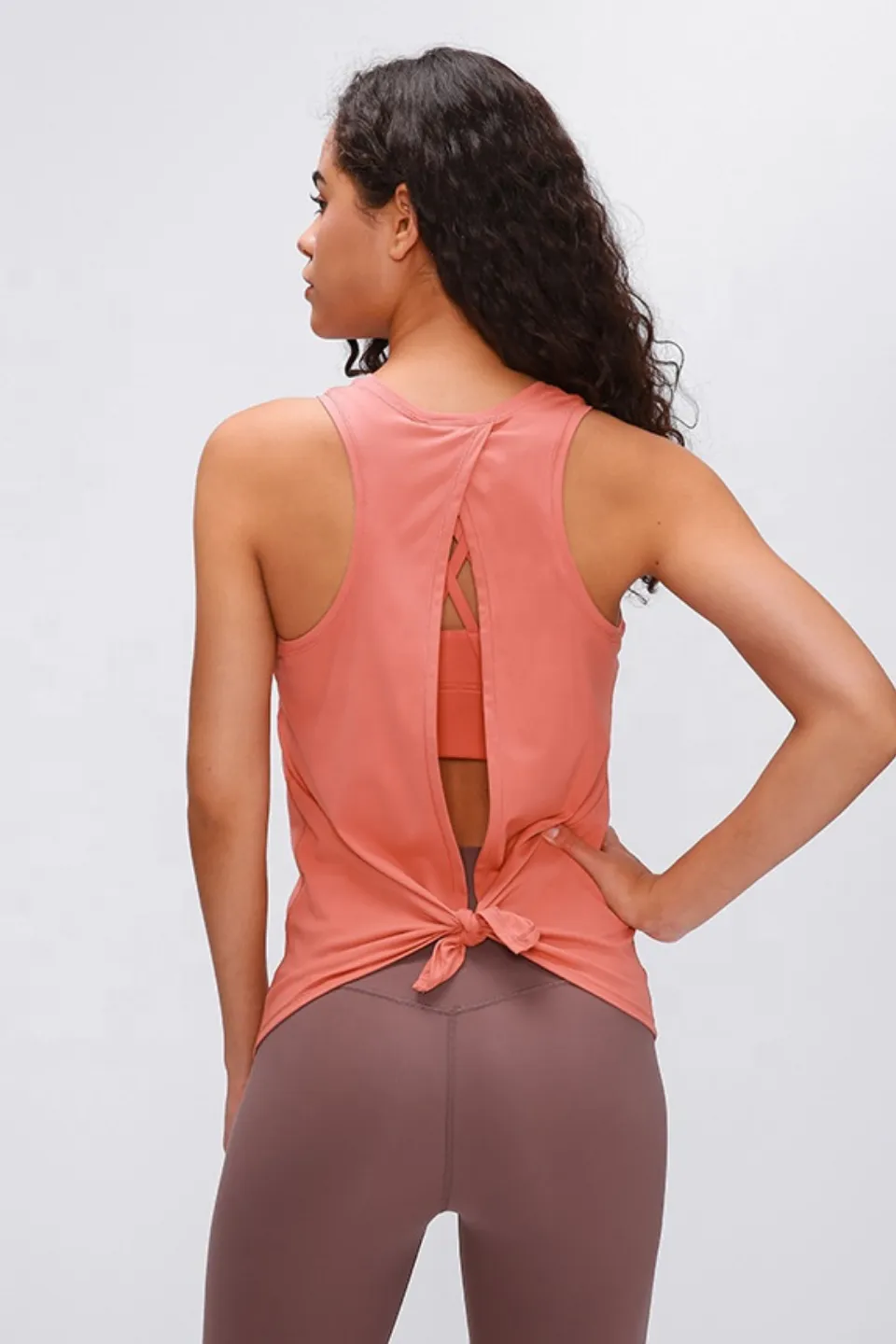 Open Back Tank Top