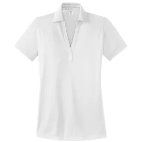 Port Authority Women's White Performance Jacquard Polo