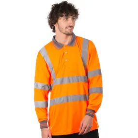 Portwest Hi-Vis Long Sleeved Polo S277