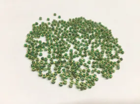 Premium Green-Inside Transparent Round Rocaille Glass Seed Beads 11/0