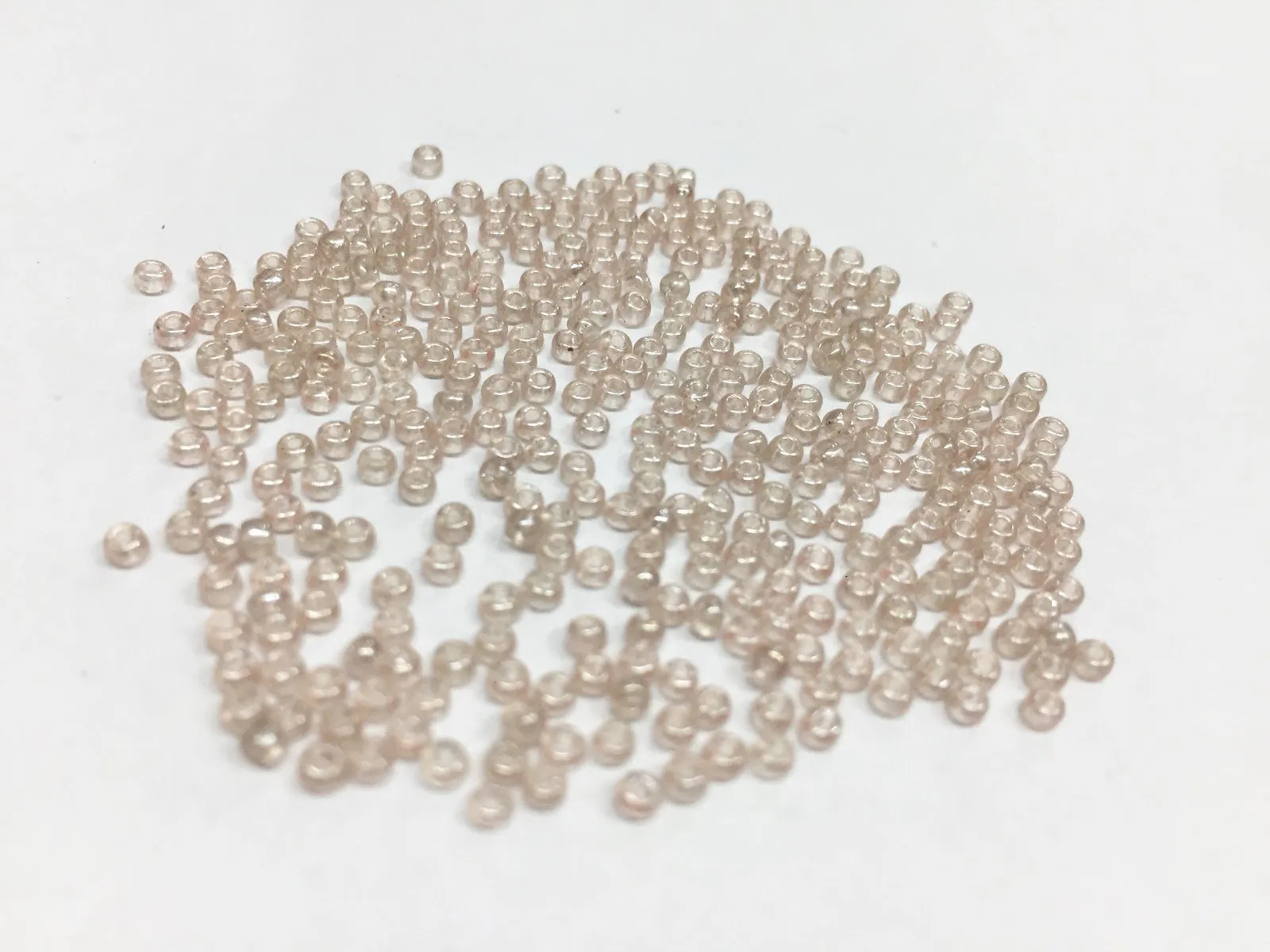 Premium Peach Transparent Lustre Round Rocaille Glass Seed Beads