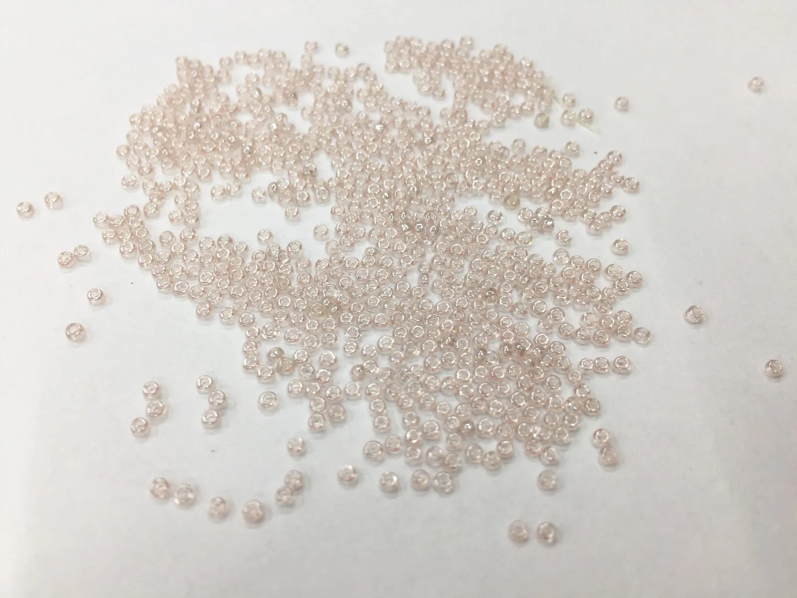 Premium Pink Transparent Lustre Round Rocaille Glass Seed Beads 15/0