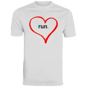 Run Heart - Men's Moisture-Wicking Tee