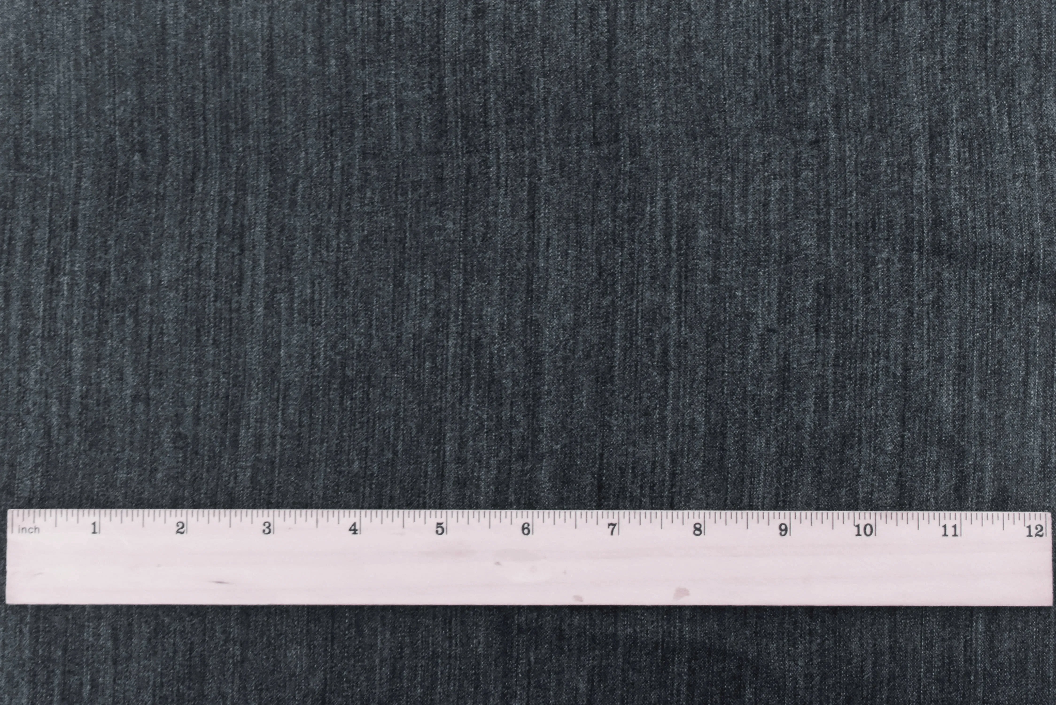 Shadow Gray/Black Wool Double Brush textured Slubbed Woven Suiting Fabric