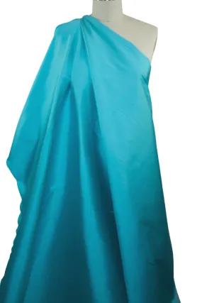 Stretchy Italian Silk Shantung - Bahama Blue