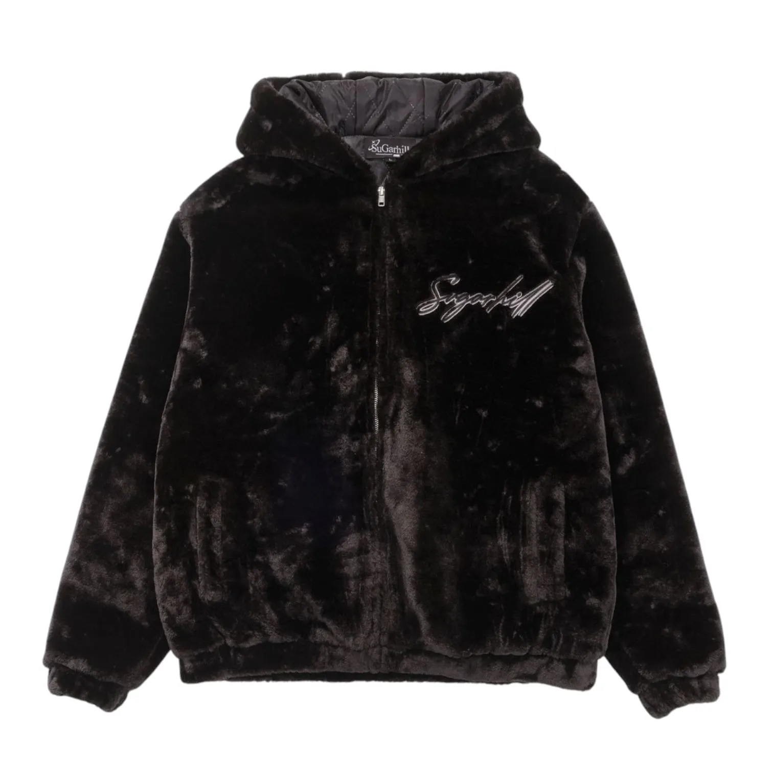 SUGARHILL: Traces Fur Zip Up Hoodie 41