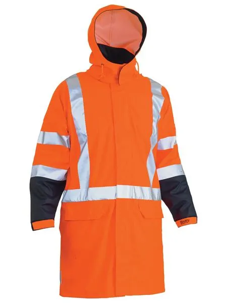 X Taped Hi Vis TTMC Stretch PU Rain Coat - BJ6955XT